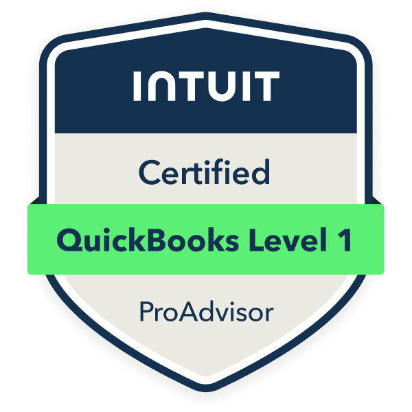 QuickBooks Level 1 Certified ProAdvisor